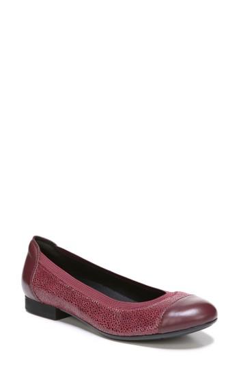Women's Naturalizer 'therese' Cap Toe Flat N - Red