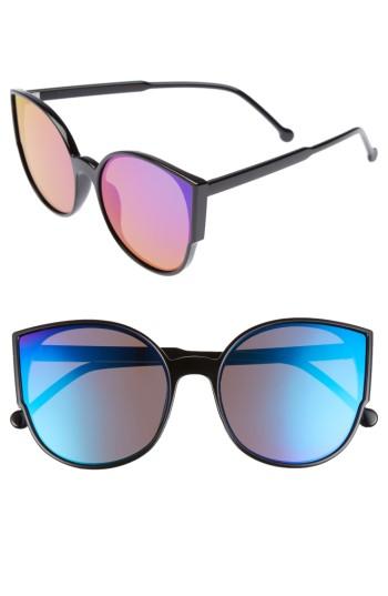 Women's Bp. 55mm Cat Eye Sunglasses - Black/ Green