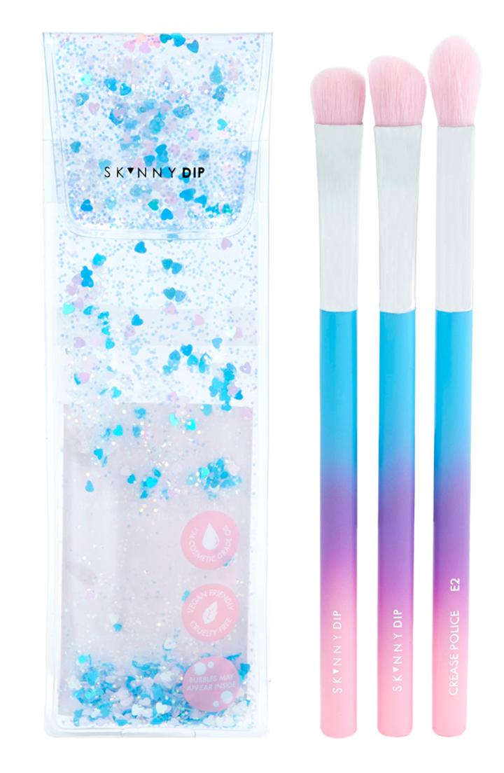 Skinnydip Glitter Pouch & Eye Brush Set, Size - No Color