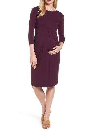 Women's Isabella Oliver Ivybridge Jersey Maternity Dress - Red