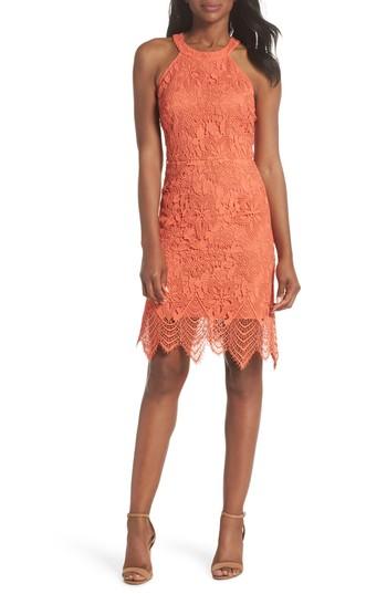 Women's Kobi Halperin Isla Lace Halter Dress - Pink