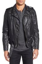Men's Schott Nyc Washed Leather Moto Jacket