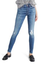 Women's Madewell 9-inch High Waist Ankle Skinny Jeans - Blue
