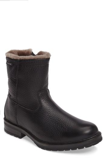 Men's Mephisto Leonardo Genuine Shearling Lined Boot .5 M - Black