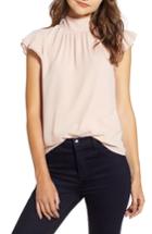 Women's Chelsea28 Dotted Crinkle Chiffon Top, Size - Pink