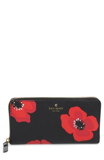 Women's Kate Spade New York Hyde Lane Poppy Michele Leather Wallet - Black