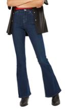 Women's Topshop Jamie Flare Jeans W X 32l (fits Like 28-29w) - Blue
