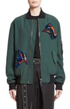 Women's Proenza Schouler Patch Embellished Bomber Jacket