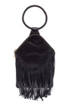 Hobo Whirl Fringe Wristlet - Black