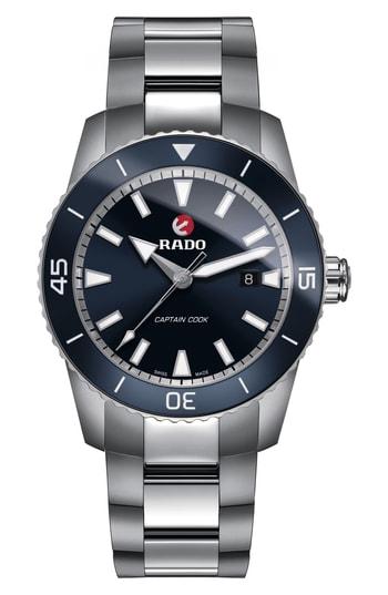 Men's Rado Hyperchrome Captain Cook Bracelet Watch, 45mm
