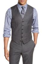 Men's J.crew Ludlow Trim Fit Solid Wool Vest - Grey