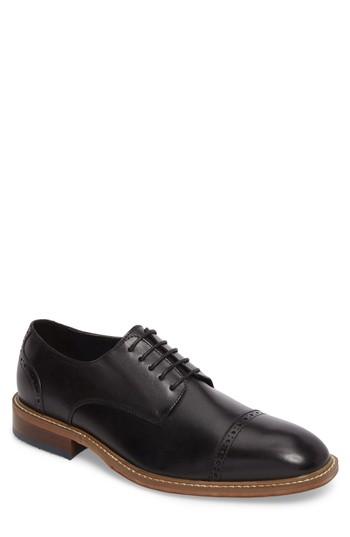 Men's English Laundry Acton Cap Toe Derby .5 M - Black