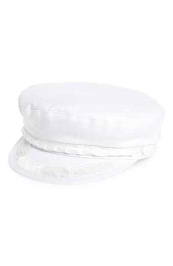 Women's Brooklyn Hat Co Cotton Baker Boy Hat - White