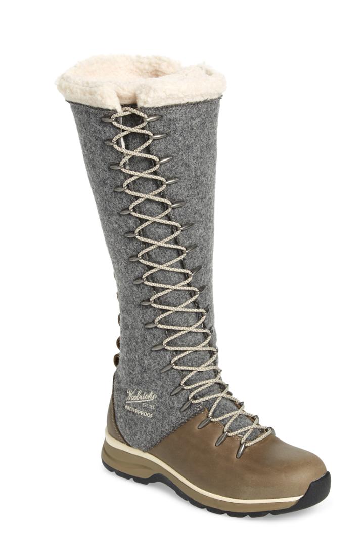 Women's Woolrich Crazy Rockies Iii Lace-up Knee High Boot .5 M - Grey