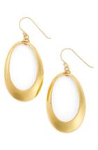 Women's Argento Vivo Large Oval Drop Earrings