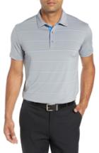 Men's Bobby Jones Rule 18 Alliance Stripe Tech Polo - Grey