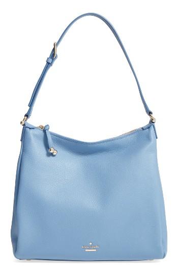 Kate Spade New York Lombard Street - Pauley Leather Hobo - Blue