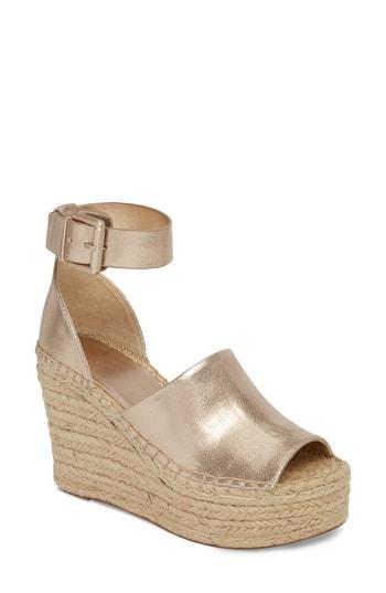 Women's Marc Fisher Ltd Adalyn Espadrille Wedge Sandal M - Metallic