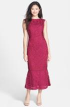 Women's Js Collections Soutache Mesh Dress - Burgundy