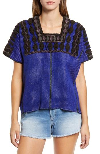 Women's Siempre Viva Pueblo Huipil Top, Size - Purple