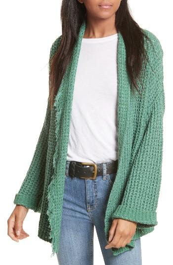Women's Free People I'll Be Around Cardigan - Green