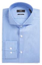 Men's Boss Mark Sharp Fit Stripe Dress Shirt