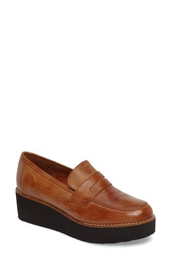Women's Chocolat Blu Santiago Platform Penny Loafer Us / 36eu - Brown