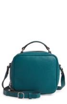 Treasure & Bond Ryan Leather Top Handle Crossbody Bag - Blue/green