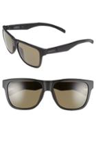 Women's Smith 'lowdown' 56mm Polarized Sunglasses - Matte Black/ Polarized Green