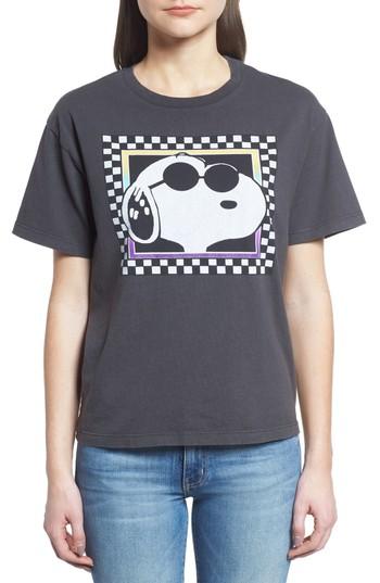 Women's Daydreamer Joe Cool Checkerboard Tee - Black