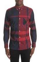 Men's Burberry Thornaby Regular Fit Plaid Sport Shirt - Red