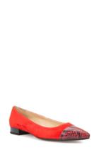 Women's Geox Charyssa Flat .5us / 38.5eu - Red