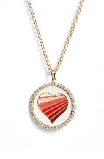 Women's Lulu Dk Reversible Enamel Pendant Necklace