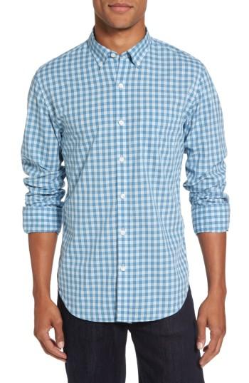 Men's Bonobos Summerweight Slim Fit Check Sport Shirt - Blue