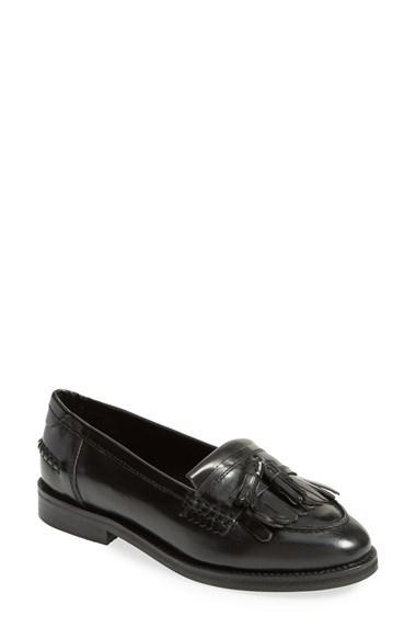 Topshop 'kourtney' Tassel Loafer (women) Black Size