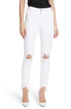 Women's L'agence Highline Ripped Skinny Jeans - White