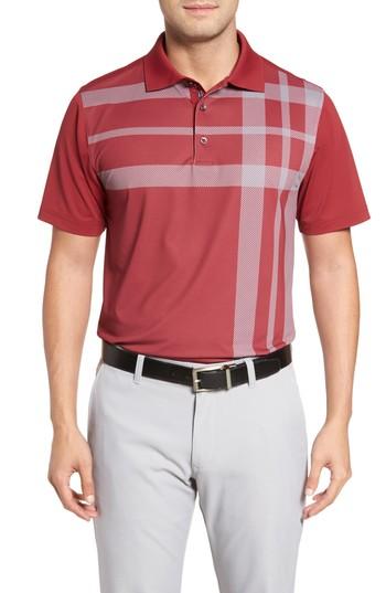 Men's Bobby Jones Xh20 Robertson Print Polo, Size - Red