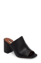Women's Topshop Novel Square Slide Sandal .5us / 37eu - Black