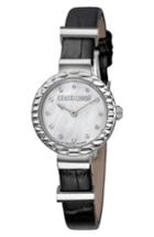 Women's Roberto Cavalli By Franck Muller Scala Diamond Leather Strap Watch, 26mm