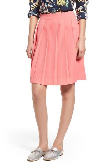 Women's J.crew Pleat Skirt - Pink
