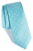 Men's Calibrate Moten Neat Silk Skinny Tie, Size - Blue