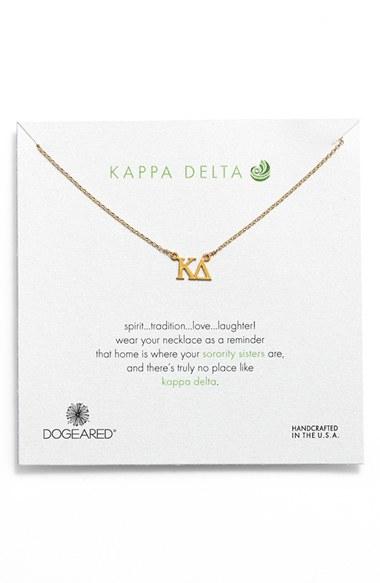 Women's Dogeared 'kappa Delta' Pendant Necklace