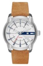 Men's Diesel Armbar Suede Strap Watch, 45mm