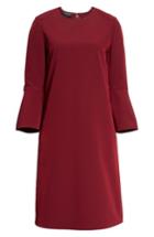 Women's Lafayette 148 New York Sidra Emory Cloth Dress - Burgundy