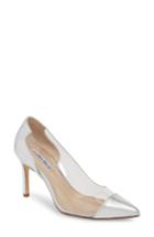 Women's Charles David Genuine Transparent Pump .5 M - Metallic
