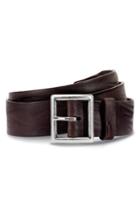 Men's Allen Edmonds Radcliff Avenue Leather Belt - Dark Brown