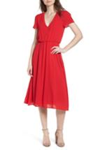 Women's Wayf Blouson Midi Dress, Size - Red