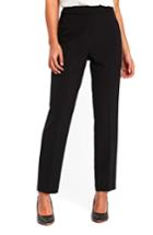 Women's Wallis Sienna Slim Trousers Us / 14 Uk - Black