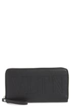 Men's Valentino Garavani Long Leather Zip Wallet -