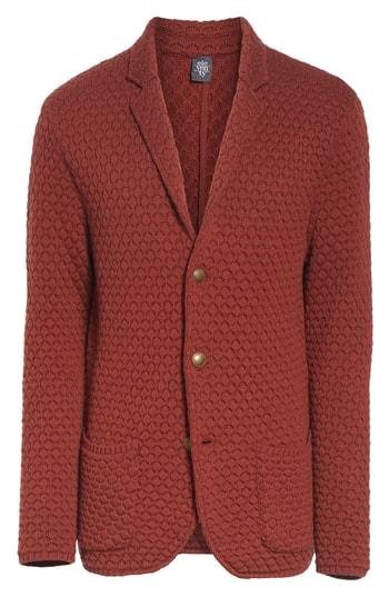 Men's Eleventy Wool Sweater Jacket - Metallic